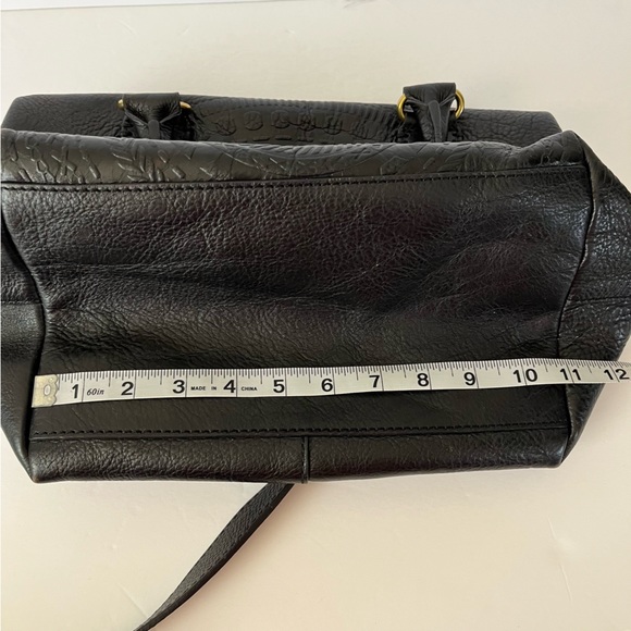 Isabella Fiore Sadie Black Embossed Leather Bag - Picture 8 of 14